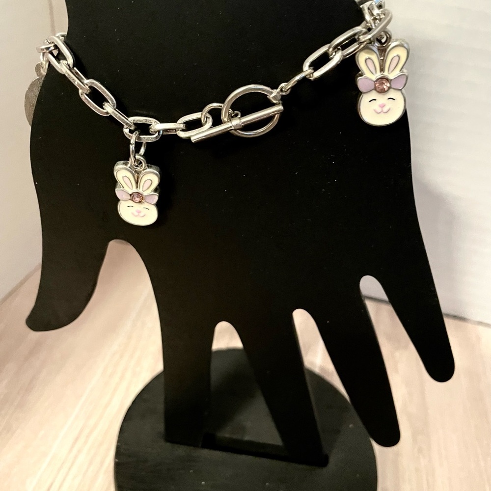 Easter Bunny & Egg Charm Bracelet - Russ Berrie - Picture 3 of 10